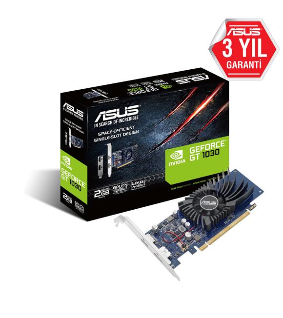 Asus GT1030-2G-BRK 2GB 64 bit GDDR5 6008 Mhz Hdmi-Dp Ekran Kartı