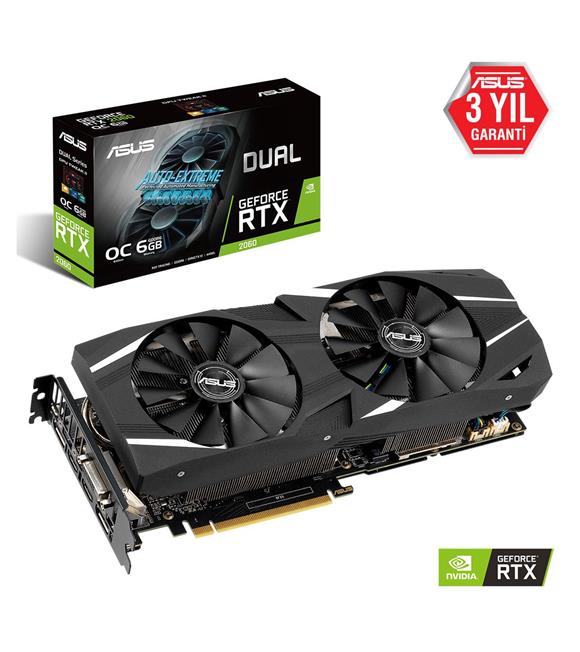 Asus 6Gb Dual-Rtx2060-O6G Gddr6 192Bıt Dual 2Xdp- Ekran Kartı