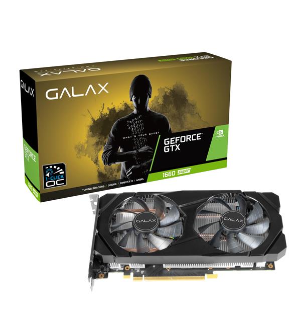 Galax GeForce GTX1660 Super (1-Click OC) 6GB 192Bit GDDR6 Ekran Kartı (GLX-60SRL7DSY91S)