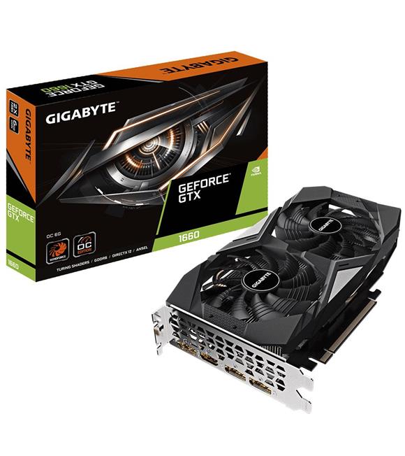 Gigabyte GV-N1660OC-6GD GeForce GTX1660 6GB GDDR5 192bit 7680x4320@60Hz 3xDp-1xHdmi Ekran Kartı