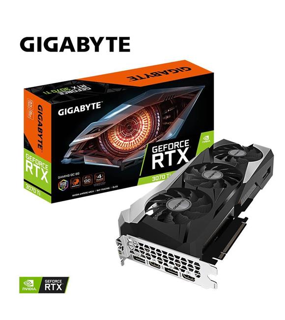 Gigabyte GAMING OC GeForce RTX3070Ti 8G GDDR6X 256 Bit GV-N307TGAMING OC-8GD Ekran Kartı