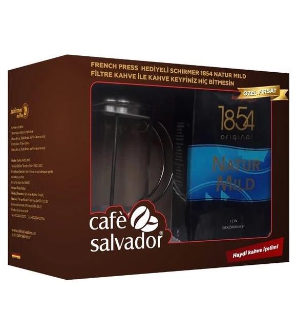 Cafe Salvador Natur Mıld Schırmer Filtre Kahve 500gr (French Pres Hediyeli)