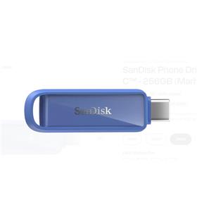 Sandisk SDIXS0N-256G-GN6ND 256GB Phone Drive with USB-C-128GB (Maritime Blue) Flash Bellek