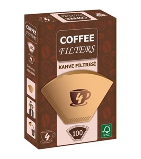 Coffee Filtres Filtre Kahve Kağıdı  4 Numara 100 Adet