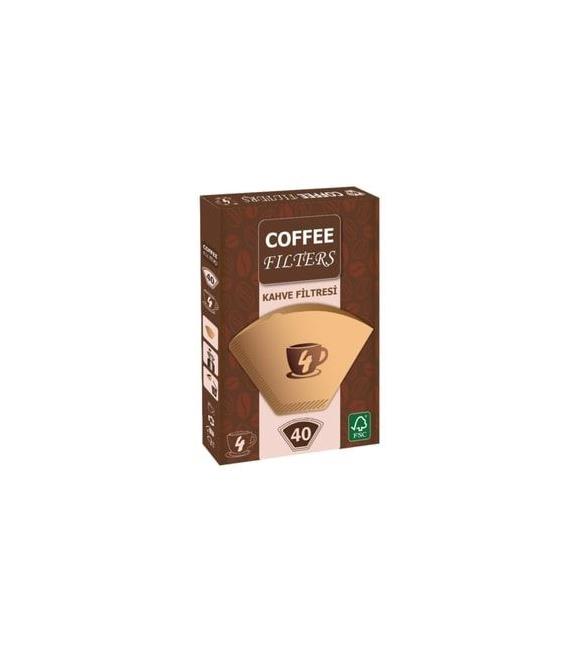 Coffee Filters Filtre Kahve Kağıdı 1x4 40lı Paket