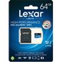 Lexar 64GB C10 A1 V30 U3  Hafıza Kartı + Adaptör