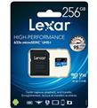 256 GB Lexar 633x microSDXC™ UHS-I, SD adaptörlü, 100 MB-snye kadar okuma, 45 MB-snye kadar yazma,