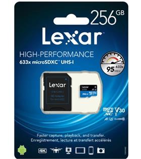 Lexar 512gb microSDXC™ UHS-I, SD adaptörlü, 100 MB-snye kadar okuma, 70 MB-snye kadar yazma