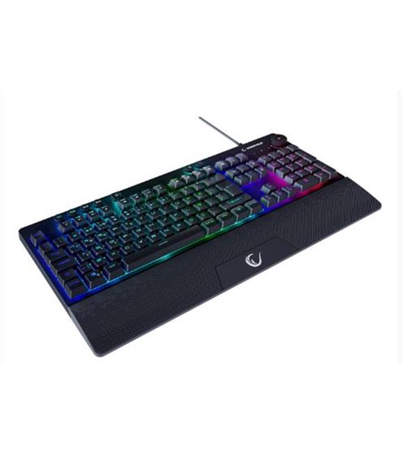 Rampage KB-GX65 SIMULA Siyah USB RGB Aydınlatmalı 4 Makro Tuşlu Bilek Destekli  Oyuncu Klavyesi