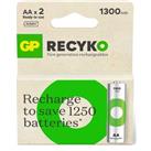 GP AA 1300 mAh Şarjlı Kalem Pil 2'li Paket GP130AAHCEMTR-2GB