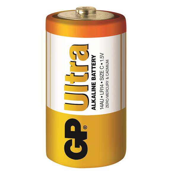 GP G-Tech LR14 Orta Boy Ultra Alkalin Pil 2'li Paket GP14AU-U2 C Boy