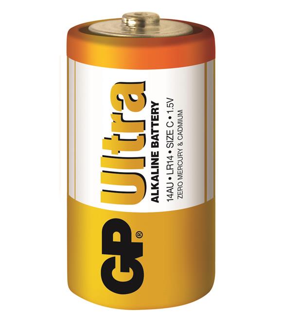 GP G-Tech LR14 Orta Boy Ultra Alkalin Pil 2