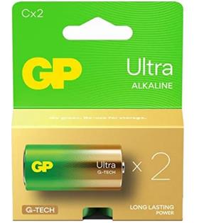 GP G-Tech LR14 Orta Boy Ultra Alkalin Pil 2'li Paket GP14AU-U2 C Boy