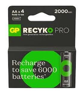 GP AA 2100 mAh Şarjlı Kalem Pil 4'lü Paket ReCyko Pro GP210AAHCBEM-2GB4