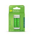 GP E211 Usb Şarj Cihaz + 2 Adet AA 2100 mAh Şarjlı Kalem Pil