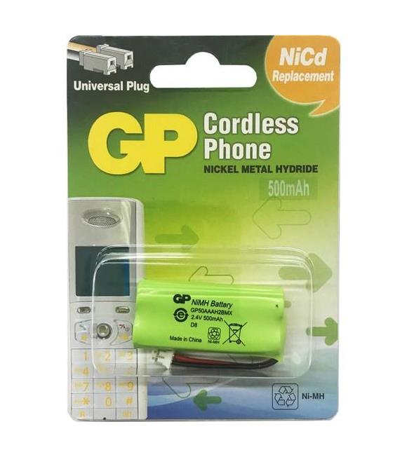 GP T436 2.4V 500 mAh 2'li Telsiz Telefon Pili