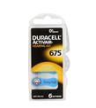 Duracell 675 Numara Düğme Kulaklık Pili İşitme Cihazı İçin 6'lı Paket