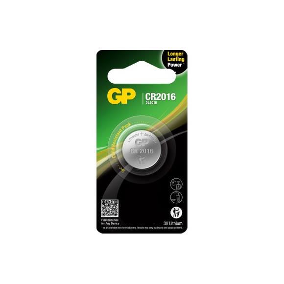 Gp CR2016-U1 3V Lityum Düğme Pil Tekli Paket