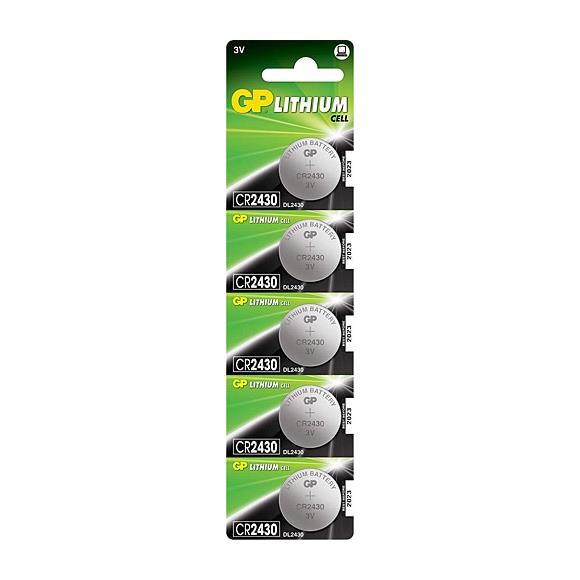 GP CR2430-C5 3V Lityum Düğme Pil 5'li Paket
