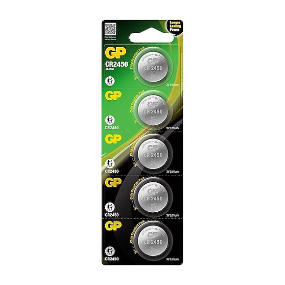 GP CR2450-C5 3V Lityum Düğme Pil 5'li Paket