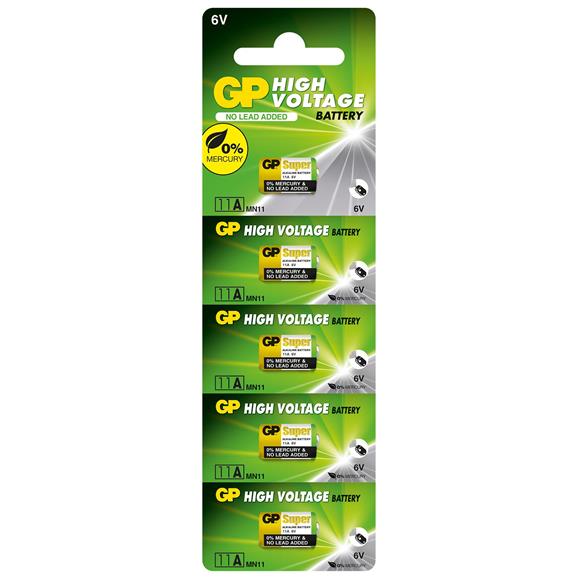 GP GP11A-C5 11A 6V Yüksek Voltaj Spesifik Pil 5'li Paket