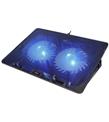 Addison AD-S1 Waft Mavi Led Işıklı 2 Fanlı 2 Usb Dc 5V 125-125-20mm Notebook Soğutucu Stand