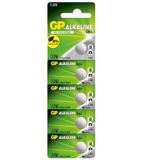GP GPA76-C5 LR44 AG13 Alkalin Düğme Pil 5'li Paket