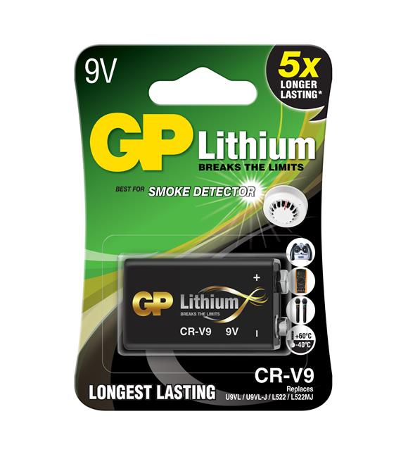 GP 9V Lithium Fotoğraf Makinası Pili Tekli Paket GPCRV9-2U1