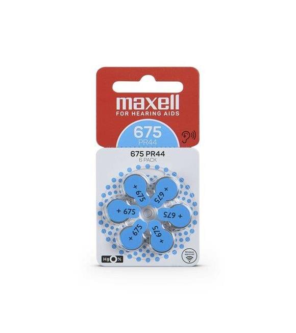 Maxell PR44 (675) 1.4V Düğme Kulaklık Pili 6