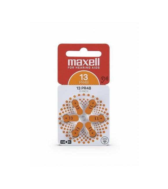 Maxell PR48 (13) 1.4V Düğme Kulaklık Pili 6'lı Paket