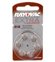 Rayovac 312 Numara Düğme Kulaklık Pili 6'lı Paket