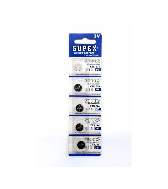 Supex CR1216-C5 3V Lityum Düğme Pil 5