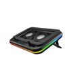 Rampage S55 Angel Siyah 5 Mod RGB 120-120mm 2 Fanlı 14-17 Led Ekranlı Notebook Soğutucu Stand_1)