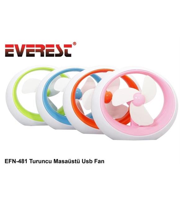 Everest EFN-481 Karışık Renkli Masaüstü Usb Fan (kampanyalı Ürün)