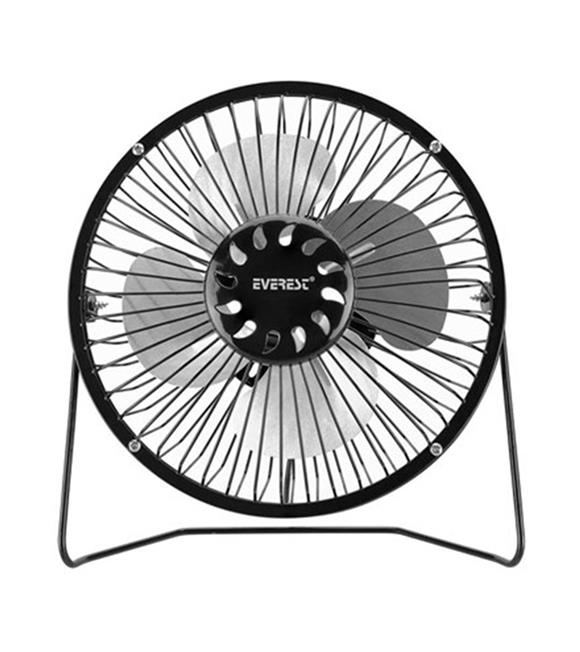 Everest EFN-487 6" Masa Metal Siyah-beyaz Usb Fan_2