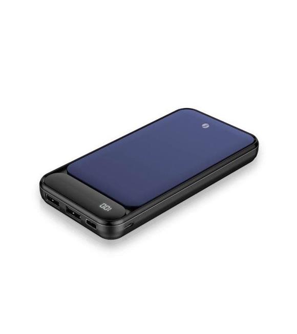 S-link IP-G2710 10000mAh Powerbank 2 Usb Port Mavi LCD Göstergeli Taşınabilir Pil Şarj Cihazı