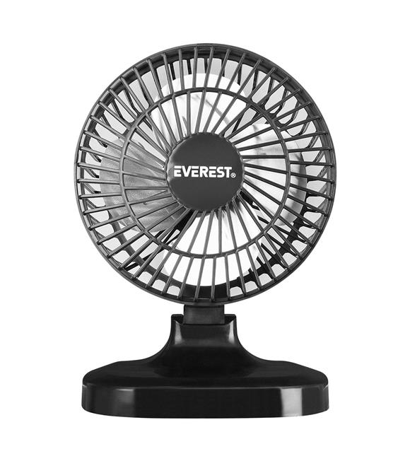 Everest EFN-503 7" Masa Üstü Siyah Usb Fan