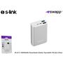 S-link Swapp IP-G15 10050mah lg Batarya 2xusb 2.1a Powerbank Gümüş Taşınabilir Pil Şarj Cihazı