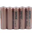 Supex 14500-900 3.7v 900mAh Uçlu Kafa Litym 5li Paket Pil