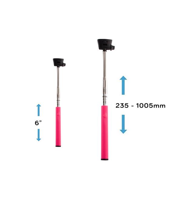 S-link SL-S35 Bluetooth Pembe Selfie Çekim Çubuğu