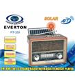 Everton RT-359 Fm-Am-Sw-Usb&Tf Player Güneş Enerjili Nostaljik Radyo Hoparlör