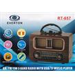 Everton Rt-657 Bluetooth Fm-Usb-Tf-Aux Şarjlı Nostaljik Radyo