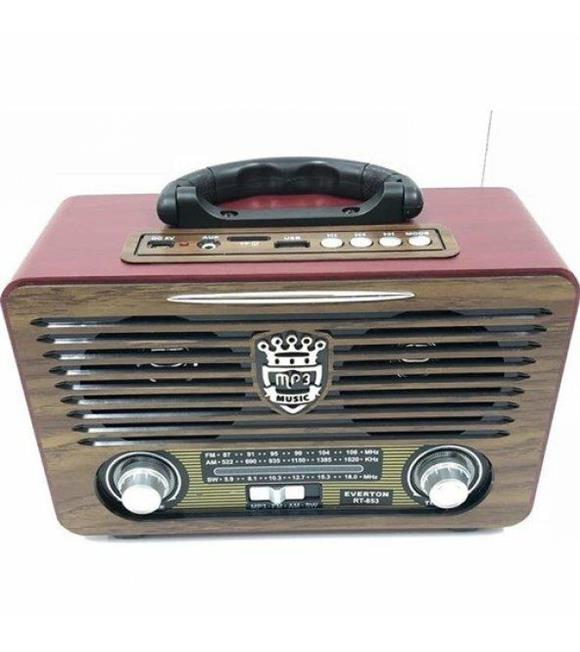 Everton Rt-853-854 FM-Usb-Tf- 1200Mah Bluetooth Nostaljik Radyo