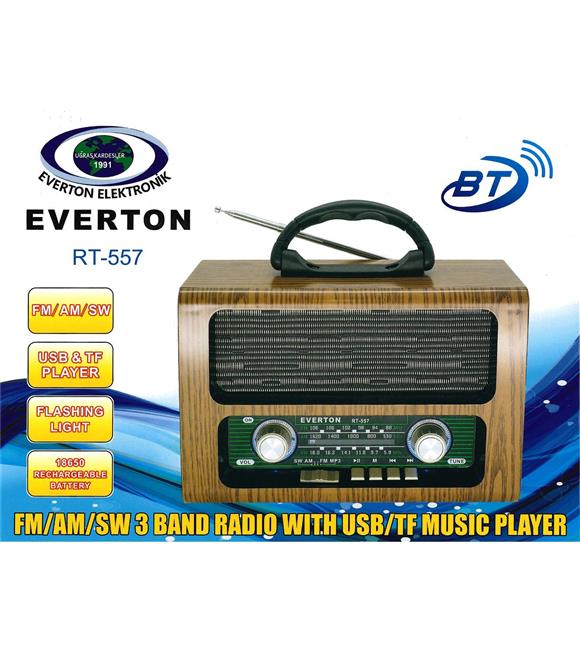 Everton Rt-858 Fm-Usb-MıcroSd-1200Mah Nostaljik Radyo