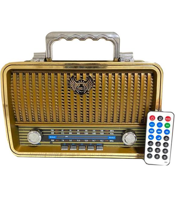 Everton Rt-859 Bluetooth Fm-Usb-Tf Card- Kumandalı Nostaljik Radyo