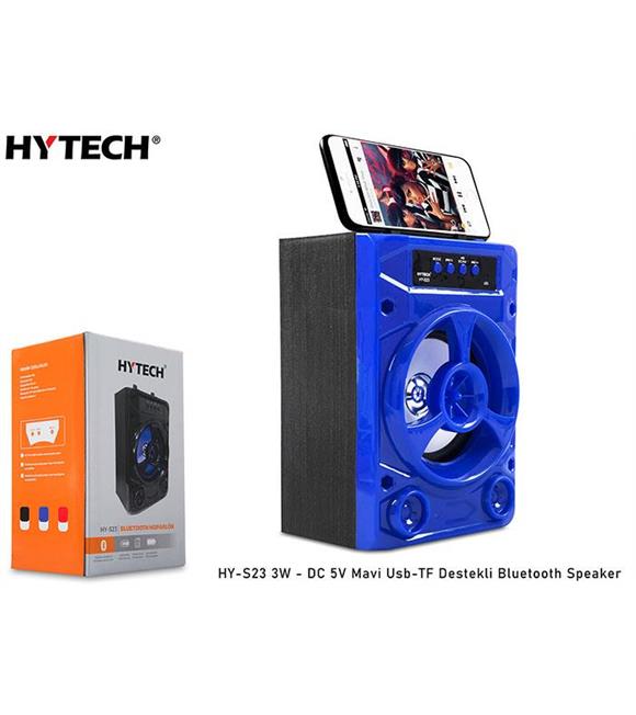 Hytech HY-S23 3W - DC 5V Mavi Usb-TF Destekli Bluetooth Speaker