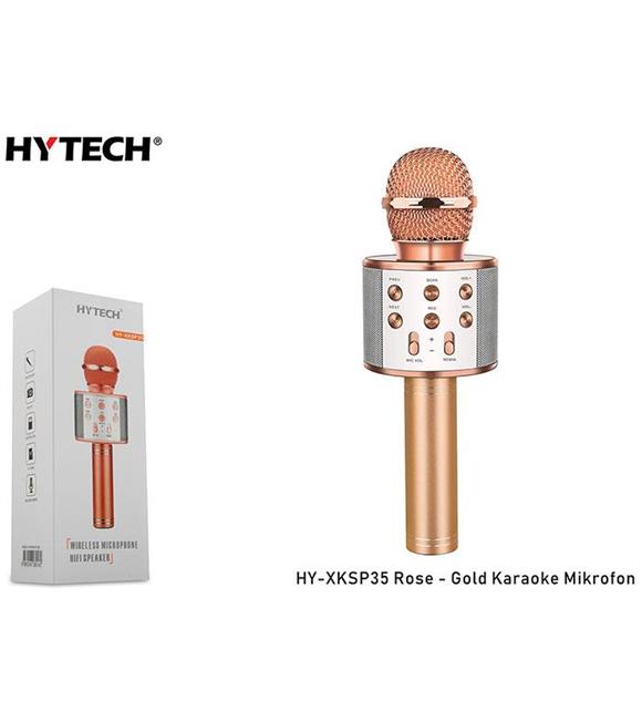 Hytech HY-XKSP35 Rose Gold Karaoke Mikrofon