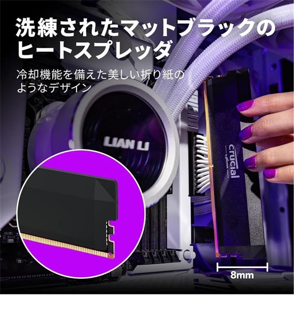 Crucial Pro 16GB (Oc) 6000MHZ CP16G60C36U5B Ddr5 Soğutuculu Ram