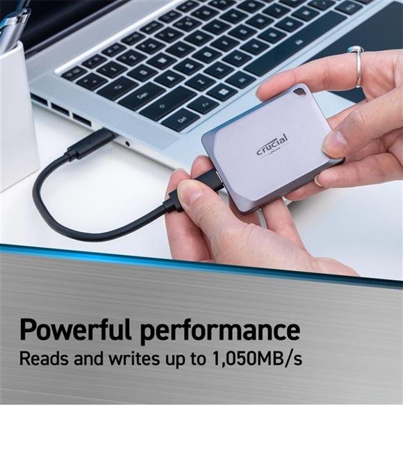 Crucial 1TB CT1000X9SSD9 1050MB-1050MB X9 Serisi Portable Taşınabilir Harici Ssd