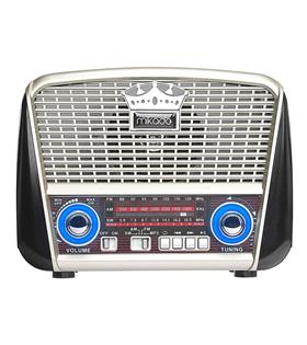 Mikado MDR-8BT PLUS Siyah-Altın Klasik Radyo Solar Panelli Usb-TF Destekli Bluetooth